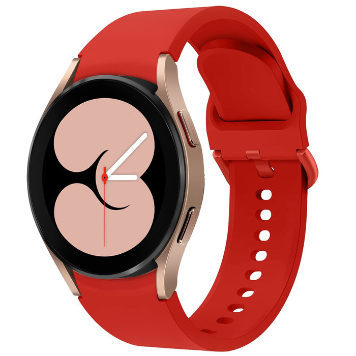 Apbands Silicone Sport Strap for Samsung Galaxy Watch 20mm Red Size 20mm by Deal US