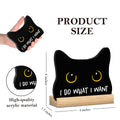 Black Cat Halloween Bathroom Decor Acrylic Funny Cat Sign Home Decor 8x12 by Deal US