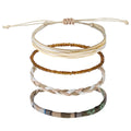 4 PCS Beach Summer Ankle Bracelets for Women, Adjustable Boho Anklets for Women,