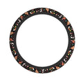 MINIOZE Mushroom Vintage Steering Wheel Cover 15 Inch Neoprene Black 1pc by Deal US
