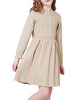 WULFUL Girls Long Sleeve Sweater Dress Pleated Knit Casual Fall Winter 5-12Y by Deal US