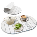 SANYCASA Stone Dish Drying Mat Non-Slip Diatomaceous Earth White 23.6x15.4" by Deal US