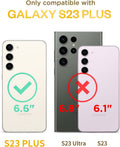 Galaxy S23 Plus Case 5G 6.6-inch, Luxury Sparkle Glitter Translucent Clear Opal