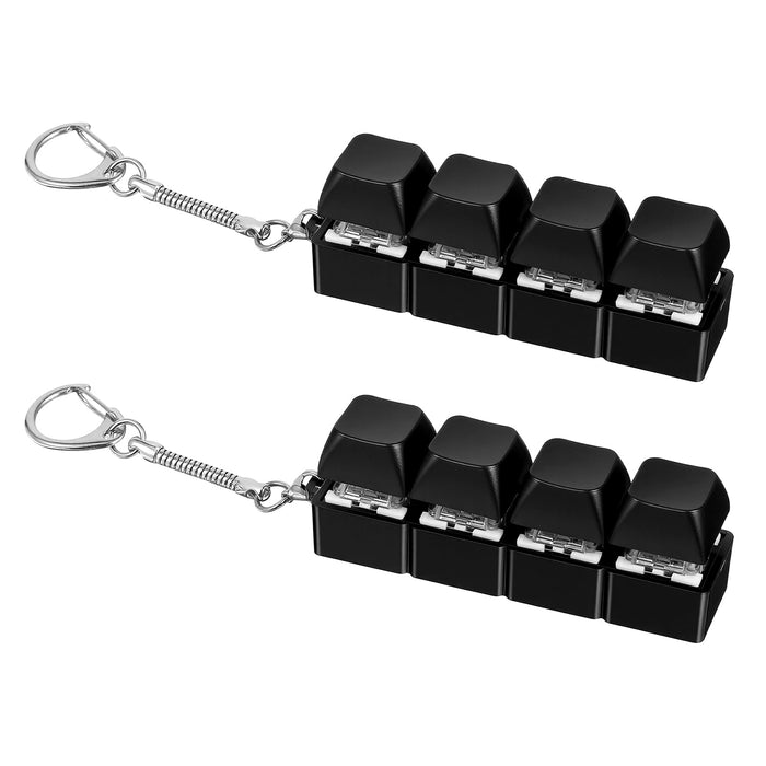 Pcs Keyboard Fidget Toys Fidget Clicker, Keyboard Four-Button Clicker Keychain