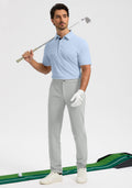 Obla Men's Slim Fit Golf Pants Silver Grey 33W 32L by Deal US
