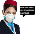 benehal NIOSH Approved N95 Particulate Respirators Mask White Pack of 25 by Deal US