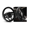 Ziciner Steering Wheel Cover Soft Leather Durable Universal 14.5-15in Gray by Deal US