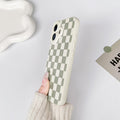 iPhone 16 Case - Cute Checkerboard Lattice Design with Vibrant Colors