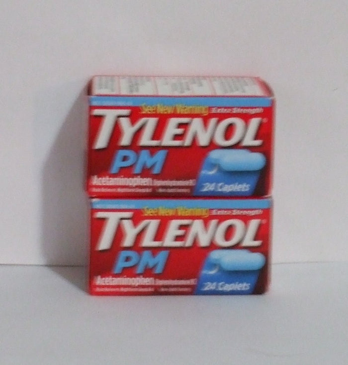 BestBy07/26 Tylenol PM Extra Strength Caplets 24 Count Pack of 2 by Deal US