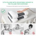 PainEase Neck Shoulder Massage Pillow Ergonomic Support White 19x29 Inch 1pc by Deal US