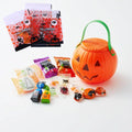 LUKYPORT Halloween Treat Bags 4x4in Self Adhesive Cellophane 100 PCS Orange by Deal US