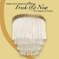 Trims by the Yard 6" Chainette Fringe Trim Polyester Decorative Flag Gold 10yd by Deal US