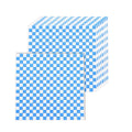 GotGala Oktoberfest Deli Sandwich Paper Blue White Checkered 100 Pcs by Deal US