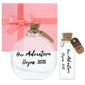 muchly 2 Pcs Honeymoon Sand Keepsake Jar Our Adventure Begins 2025 Heart by Deal US