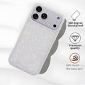 17 Pro Case 6.3 Inch,Sparkle Opal Glitter Translucent Clear Soft Tpu Slim Fit Pr