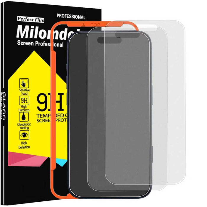 Milomdoi 3 Pack Matte Screen Protector iPhone 17 Pro Max Tempered Glass by Deal US