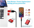 Blocker, USB A & USB C Data Blocker for Any USB C Mobile Phone Quick Charge
