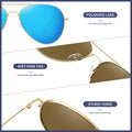 Polarized Aviator Sunglasses — UV Protection for Women & Men