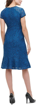 Kensie Womens Lace Flounce Dress, Size 0 by Vanessa Jane