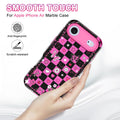 Air Case 6.5 Inch 2025,Marble Pattern 3 In 1 Heavy Duty Shockproof Full Body Rug