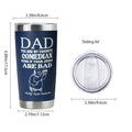Carselage Stainless Steel Tumbler 20Oz Navy Blue Fathers Day Gift Dad by Deal US