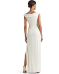 Lauren Ralph Lauren Jersey Off-the-Shoulder Gown, Size 2 by Vanessa Jane