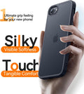 Matte Case for iPhone SE 3/2 2022/2020 4.7" Military Drop Certified Frosted Black by Merch Section