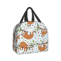 Giwawa Sloth Insulated Lunch Box 8 Capacity Blue Cartoon Animal Flower Trees by Deal US