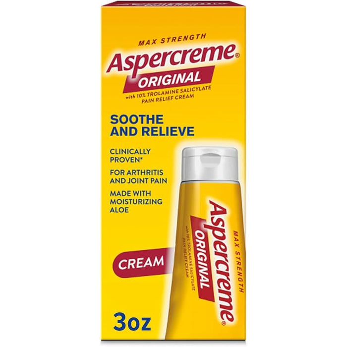 Aspercreme Original Maximum Strength Pain Relief Cream, 3 oz Tube by Pasteur Pharmacy