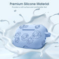 Adorve AirPods Pro Case Cover with Cleaner Kit Soft Silicone Sky Blue by Deal US