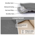 Easy-Going Waterproof Reversible Dog Bed Cover 68x86 Gray/Light Gray by Deal US