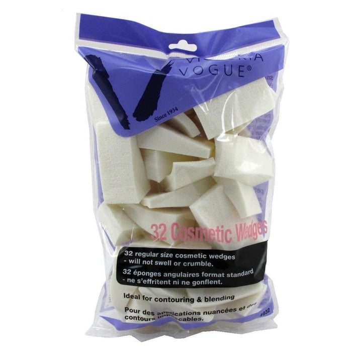 Victoria Vogue Cosmetic Wedges 32ct Flat Pk by Pasteur Pharmacy