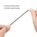 PATIKIL Security Steel Cable 2.5mm x 1.5m Black Double Loop 2 Pack by Deal US