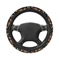 MINIOZE Mushroom Vintage Steering Wheel Cover 15 Inch Neoprene Black 1pc by Deal US