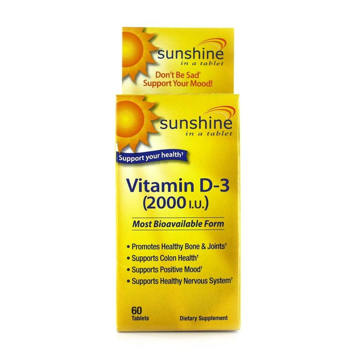 SUNSHINE VITAMIN D3 TB 2000U 60 by Pasteur Pharmacy