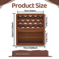 BMSQOFD Silicone Chocolate Bar Molds 2 Pack 1in Deep Brown Dubai Pistachio by Deal US