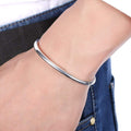 925 Silver Bangle Bracelet, Fashion Jewelry Simple Cuff Bangles for Women Mom Wi