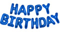 PIGETALE 16in Royal Blue Happy Birthday Balloon Banner 13pcs Aluminum by Deal US