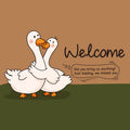 FEXIA Goose Pattern Indoor Outdoor Welcome Mat Rug 29x17 Polyester by Deal US