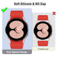 Apbands Silicone Sport Strap for Samsung Galaxy Watch 20mm Red Size 20mm by Deal US