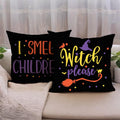 7COLORROOM Halloween Sanderson Sisters Pillow Covers 18x18 Black 4Pack by Deal US