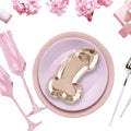 HQKJGSYX 10 PCS Disposable Glitter Party Plates Rose Gold Geometric Modern by Deal US