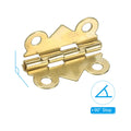 PATIKIL Jewelry Box Hinges 3/4 Inch 8 Pack Gold with Screws Butterfly by Deal US