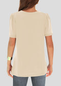 Agnes Urban Womens Pleated Floral Tunic Top Apricot Soft Style Size M by Deal US