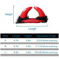 ABLAZEZAI Pet Halloween Devil Horn Headband Adjustable Red Size Large by Deal US
