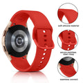 Apbands Silicone Sport Strap for Samsung Galaxy Watch 20mm Red Size 20mm by Deal US