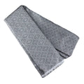 Tinakim Jacquard Brocade Faux Silk Fabric Grey Cut by The Yard by Deal US