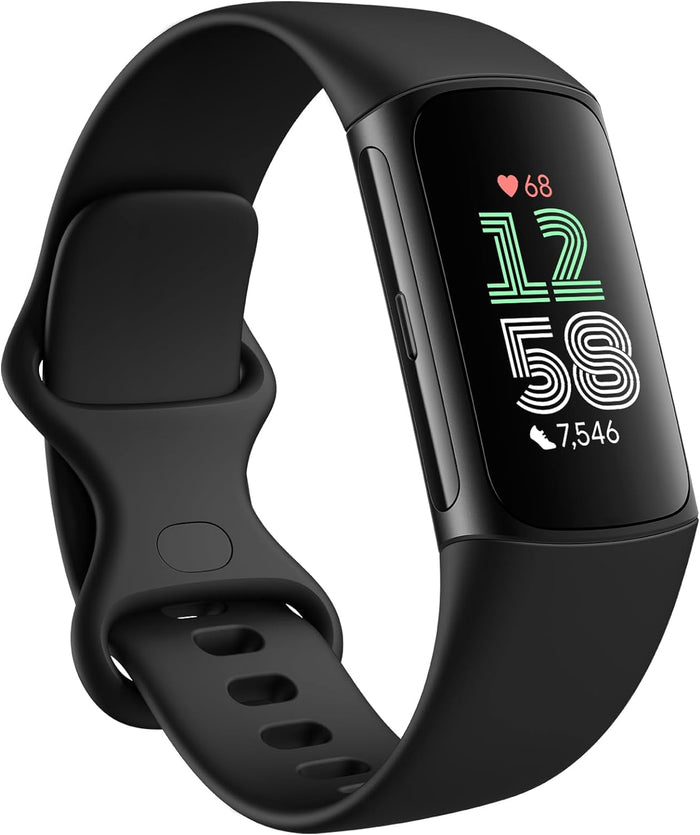 Fitbit Charge 6 Fitness Tracker, Black (New) by Price Is Right Miami