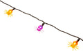 UltraLED Battery Operated Spider Cap Twinkle Light String, Purple and Orange by Vanessa Jane