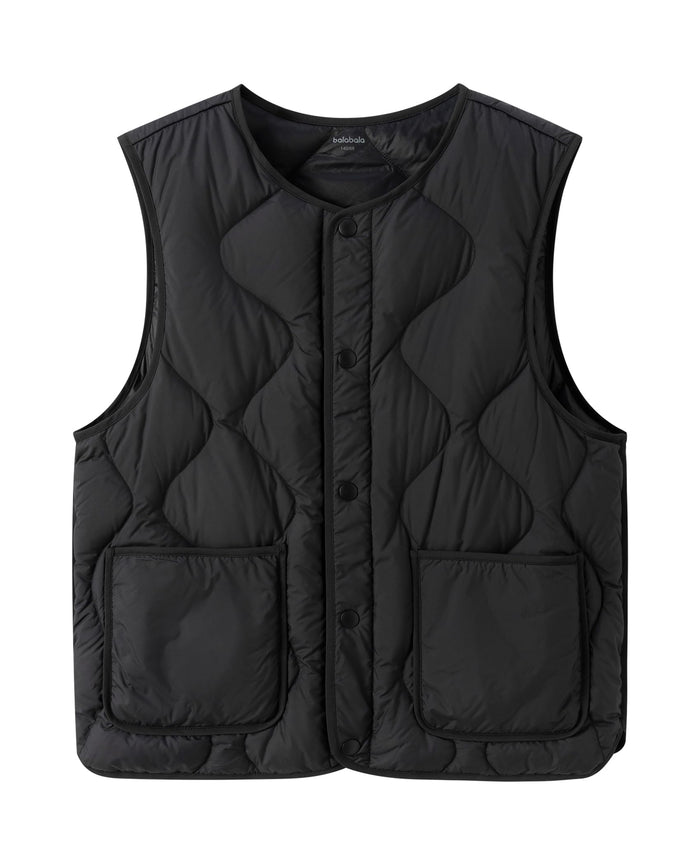 Balabala Kids Heated Puffer Vest Windproof Sleeveless Coat Black Size 13-14Y by Deal US